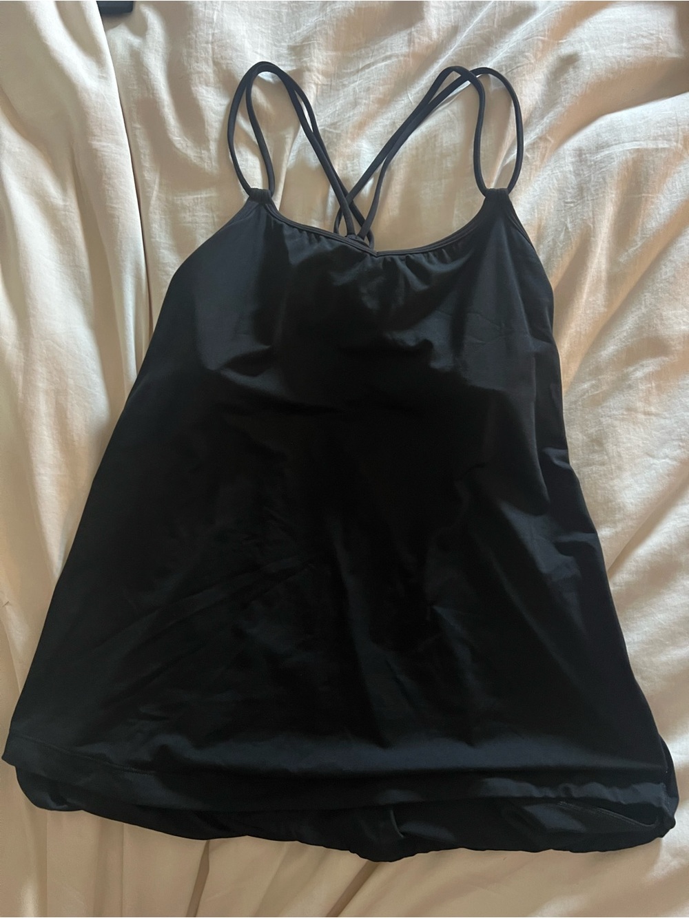 Lululemon Free to be Black Strappy Tank Top